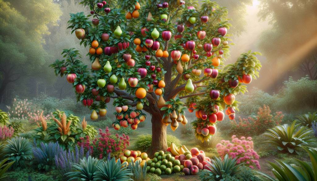 La magie de la greffe multiple : cultiver plusieurs variétés de fruits sur un seul arbre