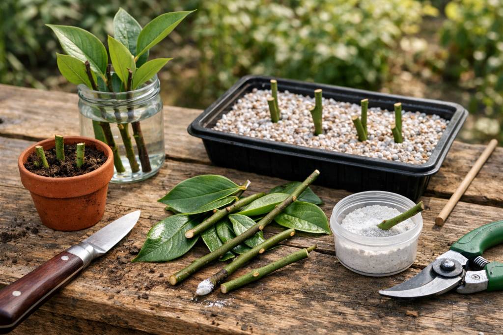 Bouturage kaki : méthodes pas à pas pour multiplier facilement votre plaqueminier au jardin