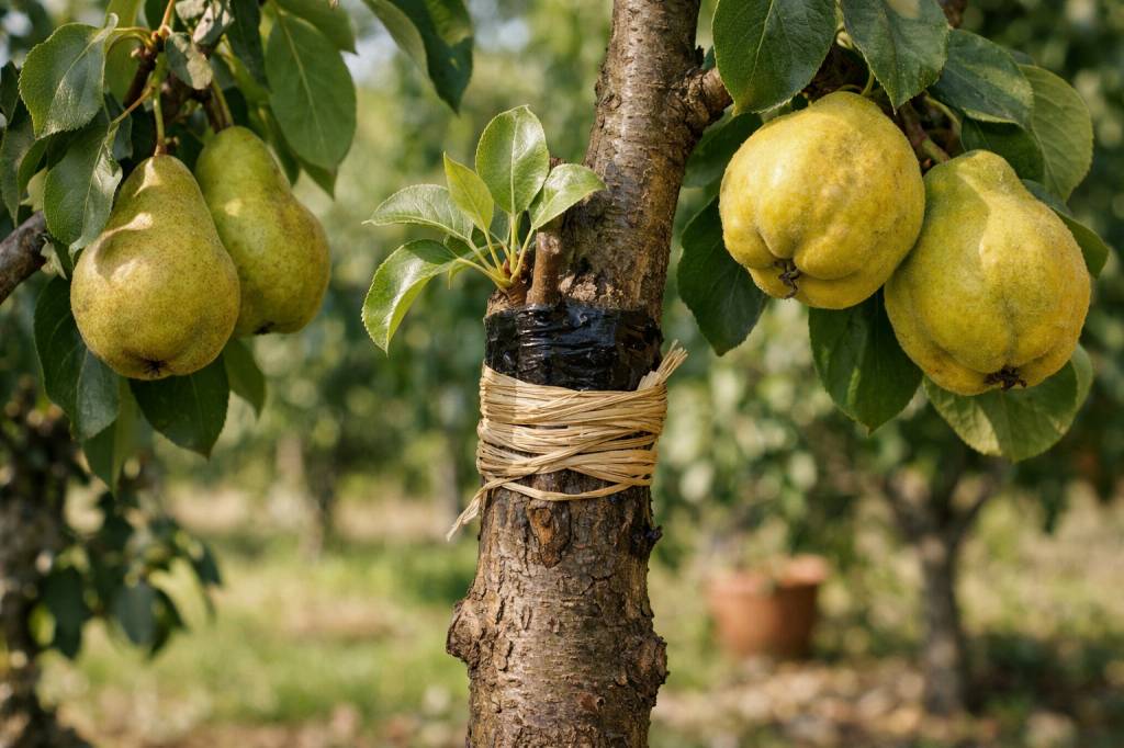 Cognassier porte greffe : intérêts, compatibilités avec les poiriers et techniques de greffage