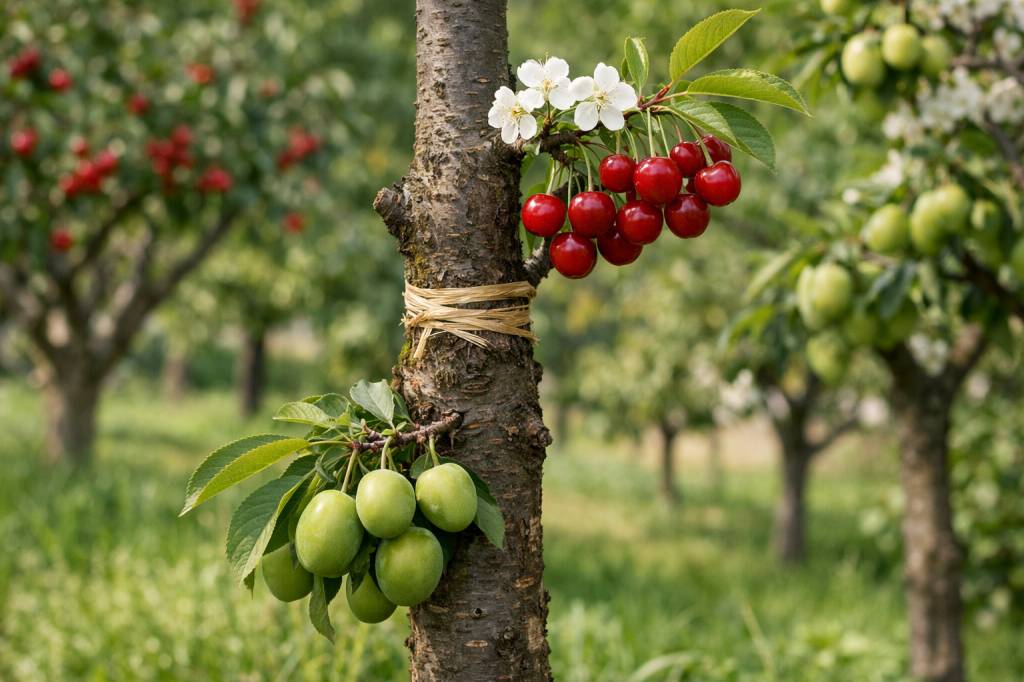 Greffer cerisier sur prunier pour diversifier votre verger et optimiser l’espace disponible
