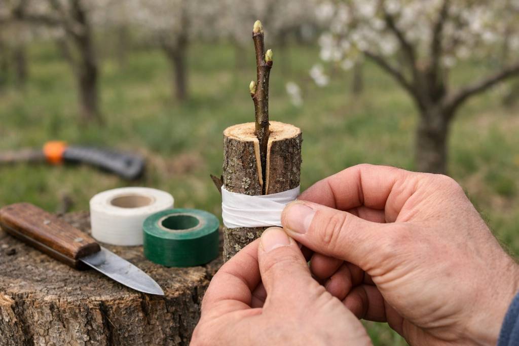 Greffe en fente simple : guide pratique pour réussir vos greffes sur jeunes sujets et arbres adultes